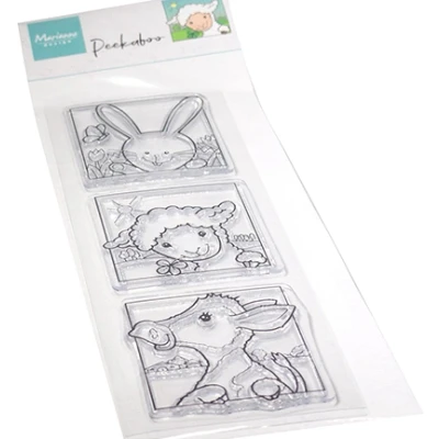 Afbeelding van Marianne D Clear Stamp Hetty&#039;s Peek a boo Lente dieren CS1115 (02 23)