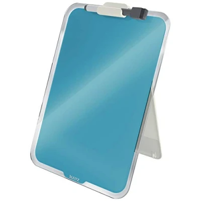 Afbeelding van Glas Desktop Flipover Leitz Cosy blauw