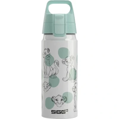 Afbeelding van SIGG Aluminium drinkfles voor kinderen WMB ONE Simba &amp; Nala De leeuwenkoning Geschikt koolzuurhoudende dranken Lekvrij Vederlicht BPA vrij Klimaatneutraal gecertificeerd