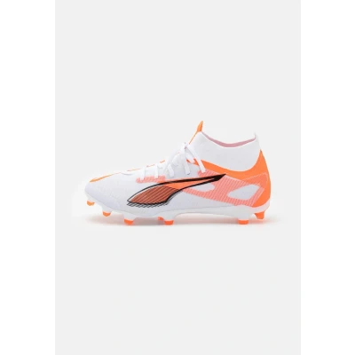 Afbeelding van PUMA Ultra 5 Match Fg/Ag voetbalschoenen, uniseks, wit, zwart, stralend rood