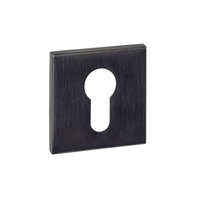 Afbeelding van Intersteel Cilinderrozetten verdekt 53x53x6mm PVD antraciet