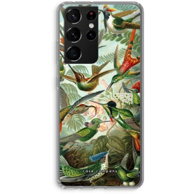 Afbeelding van Case Company® hoesje geschikt voor Samsung Galaxy S21 Ultra Haeckel Trochilidae Soft Cover Telefoonhoesje Bescherming aan alle Kanten en Schermrand