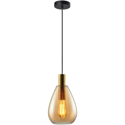 Afbeelding van Freelight Hanglamp Dorato 1 lichts zwart goud