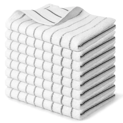 Afbeelding van Set van 8 keukendoeken microvezel, 65 x 45 cm, super absorberend en robuust, theedoeken