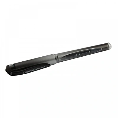 Afbeelding van Boligrafo de tinta líquida Uni Ball Signo Broad UM 153 W Zwart 0,6 mm (12 Onderdelen)