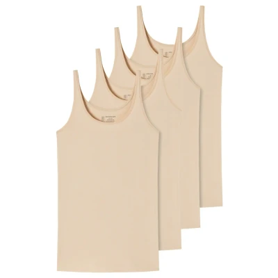 Afbeelding van Schiesser 4 PACK Hemd, Dames, Maat: 36, Sand