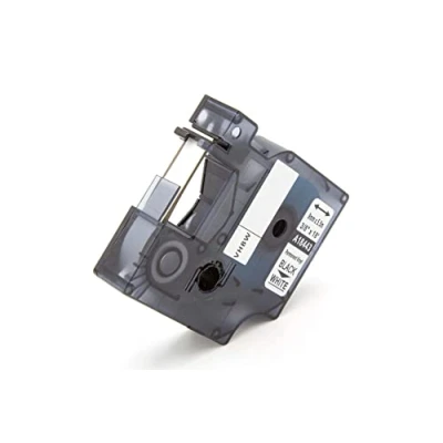 Afbeelding van vhbw Dymo 18443 reservetape cartridge voor labelprinters, 9 mm, zwart op wit