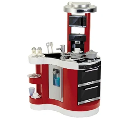 Afbeelding van Theo Klein Miele Speelkeuken Voor Kinderen vanaf 3 jaar 39 x 63 95 cm Met Licht en Geluid Incl. 25 extra Accessoires Magnetron Oven