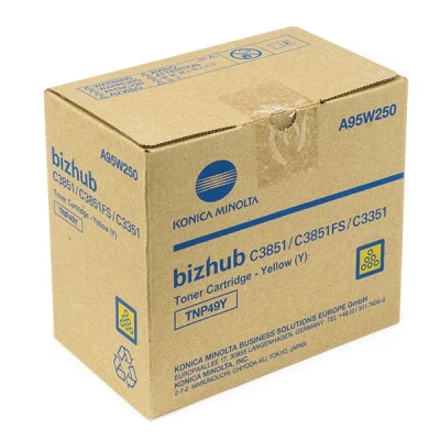 Image de Konica Minolta TNP 49Y Jaune original cartouche de toner pour bizhub C3351