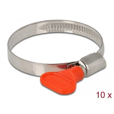 Afbeelding van Delock Butterfly Hose Clamp 40 60 mm 10 pieces red