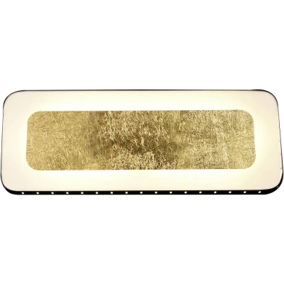 Afbeelding van ECO Light SOLARIS 9051 S GO LED wandlamp vast ingebouwd 12 W Goud, Zwart