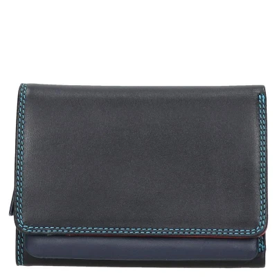 Afbeelding van Mywalit Tri Fold Purse Wallet black/pace Dames portemonnee