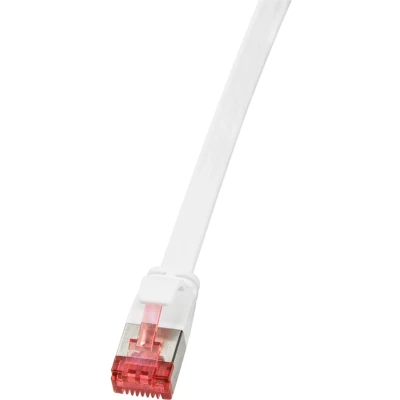 Afbeelding van LogiLink CF2031S RJ45 Netwerkkabel, patchkabel CAT 6 U/FTP 1.00 m Wit Vergulde steekcontacten 1 stuk(s)