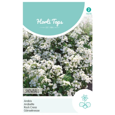 Afbeelding van Hortitops Arabis Scheefkelk Snowball Bloemenzaden 250 mg