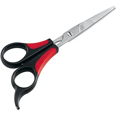 Afbeelding van FERPLAST Schaar Gro 5988 Staal 16,2x6,5x8cm Zwart en rood voor hond