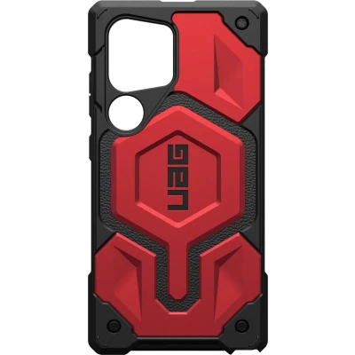 Afbeelding van Urban Armor Gear Monarch Pro Backcover Samsung Galaxy S24 Ultra Crimson MagSafe compatible