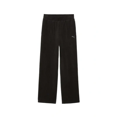 Afbeelding van Puma Essentials Elevated Straight Trainingsbroek, Dames, Maat: XXL, Black