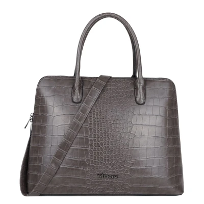 Afbeelding van Wimona Luisa 5004 Schoudertas / Laptoptas 15 inch Grijs