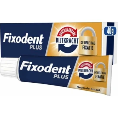 Image de Fixodent Plus Mordant Imbattable Crème Adhésive pour prothèses Totales &amp; Partielles 40gm