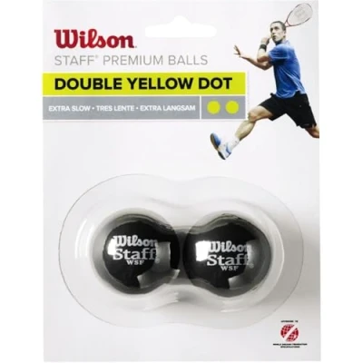 Afbeelding van Wilson Squash 2 ball Double Yellow Wrt617600 Kleur Geel Maat 1SIZE