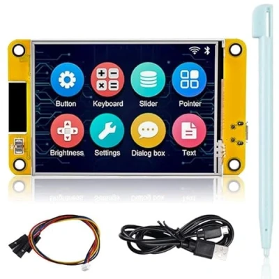Afbeelding van ESP32 Ontwikkelingsbord, Display, WiFi en Bluetooth Module Ontwikkelingskaart, Touchscreen Monitor LVGL kaart Compatibel met Arduino/LVGL