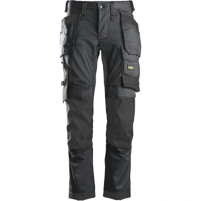 Afbeelding van Snickers Workwear 6241 AllroundWork, Stretch Werkbroek, Grijs/Zwart Maat 150