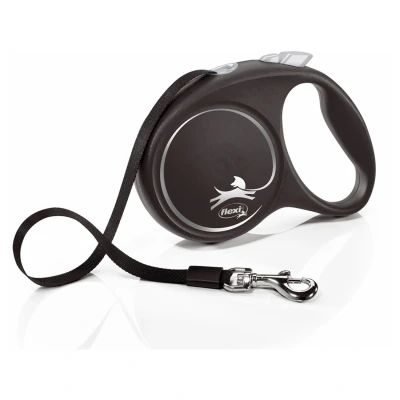 Afbeelding van Flexi Rollijn Black Design Tape Zwart L 5 MTR TOT 50 KG (398584)
