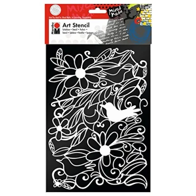 Image de Marabu motivschablone ? art stencil blooming garden a4 028500005