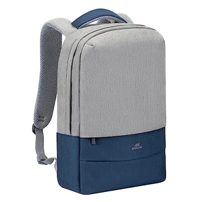Afbeelding van Rivacase 7562 grijs/donkerblauw anti diefstal Laptop rugzak 15.6 (15.60&quot;, Universeel), Laptoptas, Grijs