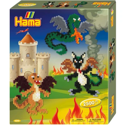 Afbeelding van Hama Set Strijkkralen 2500 Kralen Dragons 3245