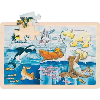 Afbeelding van Goki Arctic Animals Houten speelgoed voor kinderen, Maat: One Size, Multi color