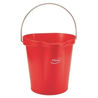 Image de VIKAN 56864 seau, 12 litres, rouge 5686/4