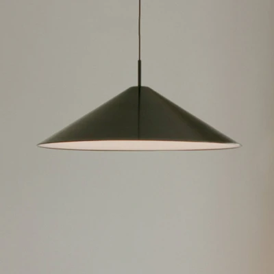 Afbeelding van New Works LED hanglamp Brolly, Ø 70 cm, zwart, aluminium