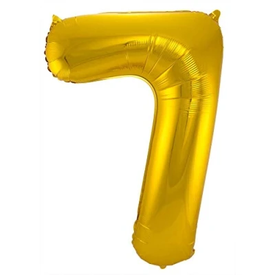Afbeelding van Folat Folieballon Cijfer 7 Goud 86 cm