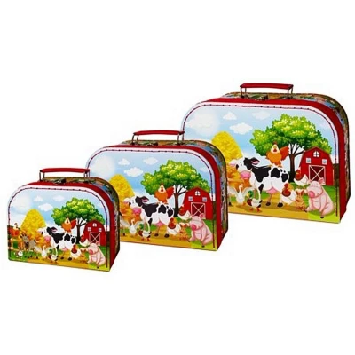 Afbeelding van Simply For Kids 3 Delige Kofferset Boerderij