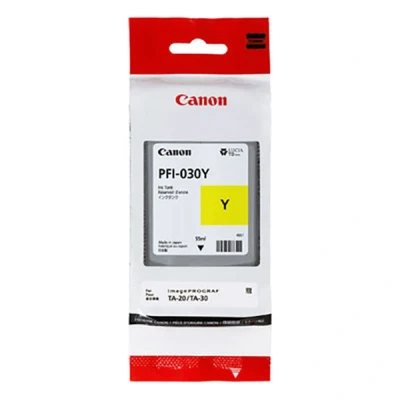 Image de Canon PFI 030Y 55 ml jaune original réservoir d&#039;encre pour imagePROGRAF TA 20 MFP L24ei 30 L36ei