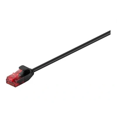 Image de MicroConnect Câble réseau RJ 45 (M) pour 15 cm UTP CAT 6 sans crochet, bloqué noir