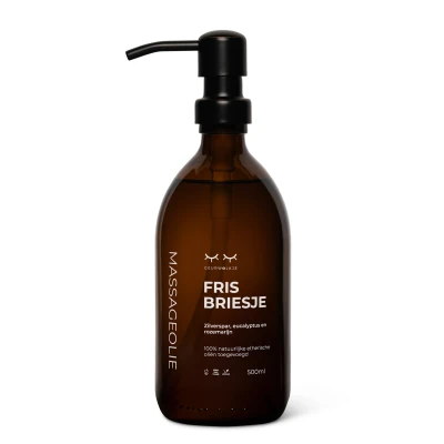 Afbeelding van Geurwolkje® Natuurlijke massage olie Fris Briesje 500 ML