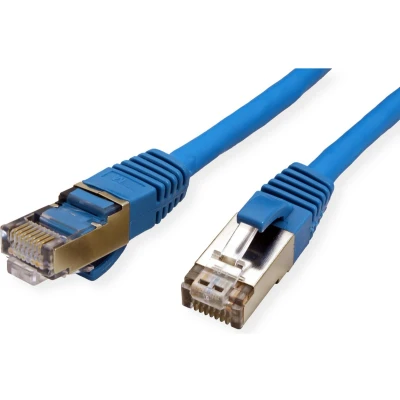 Afbeelding van VALUE Patchkabel Cat.6 (Class E) S/FTP (PiMF), LS0H, blauw, 1 m