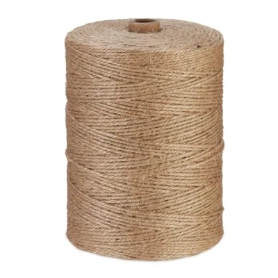 Afbeelding van Relaxdays jute touw op rol 2 mm biologisch afbreekbaar hobby decoratie 400 m