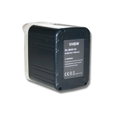 Afbeelding van vhbw Batterij vervangt Makita 193739 3, B2417, B2420, B2430, BH2420, BH2430, 2417, 2420, 2430 voor elektrisch gereedschap (1500 mAh, NiMH, 24 V)