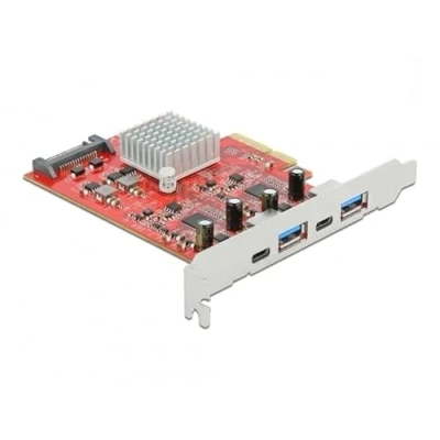 Afbeelding van Delock PCI Express Kaart USB 3.1 Gen2 2x A + C, Controlekaart