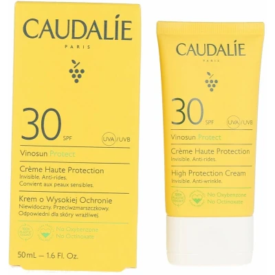 Afbeelding van Caudalie Vinosun Protect High Protection Cream SPF 30 Zonnebrand Voor Het Gezicht 50 Ml