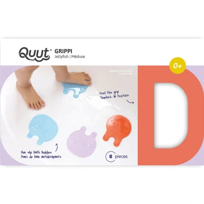 Afbeelding van Quut mini badmatjes grippi coral blue 8st