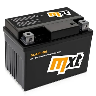 Afbeelding van Maxtuned Accu 12 V 5 Ah SLA4L BS scooteraccu, onderhoudsvrij, waterdicht, voorgeladen, vergelijkbaar met YTX5L YB4L B YTX4