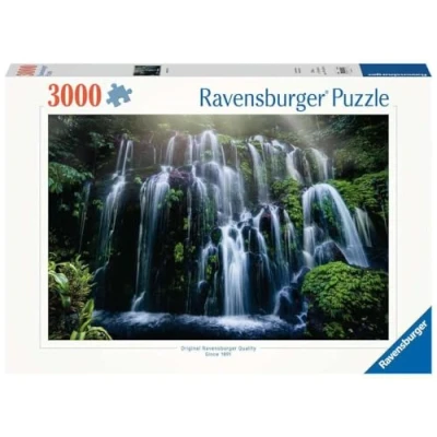 Afbeelding van Puzzel Ravensburger Chutes d&#039;eau, Bali Paysage et nature 3000 Onderdelen