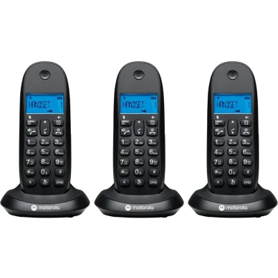Afbeelding van Motorola Draadloze Telefoon C1003cb+ Dect Trio Black