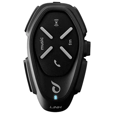 Afbeelding van Cellularline LINK Interphone Bluetooth motorhelm, driver gebruik, 300 m afstand, batterijduur tot 20 uur, mp3, GPS, waterdicht, universeel, zwart, uniek