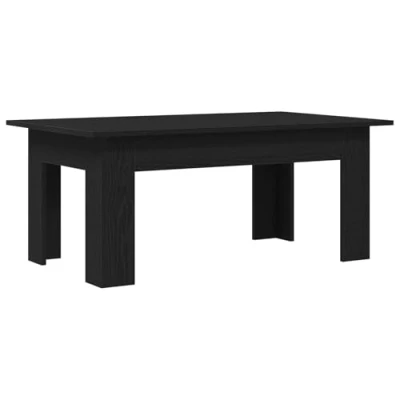 Afbeelding van vidaXL Salontafel Zwart Eiken Bewerkt hout 100 x 60 42 cm Duurzaam