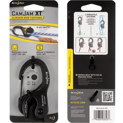Afbeelding van Nite Ize Camjam XT Large Karabijnhaak Aluminium Black Zwart Overige Accessoires